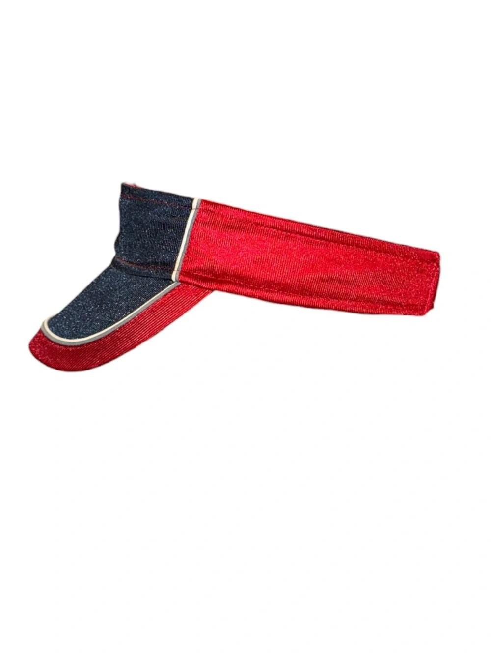 Old Navy Red and Navy Visor Hat